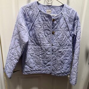 J. Crew Light Purple Quilted Jacket